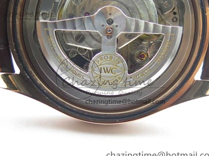 MIROTIME 0417 Portugieser Chrono  42 IW390406 RG ZF 1:1 Best Edition Blue Dial on Brown Leather Strap A Durable 7129